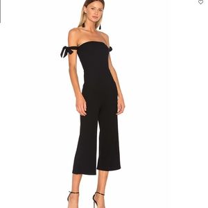 Revolve Black Ribbed Jumpsuit Size Small